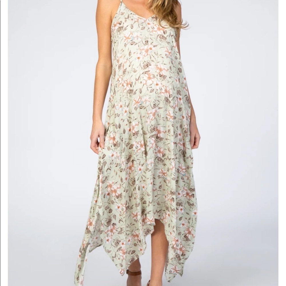 NWOT Floral Pink Blush Maternity Dress Baby Shower